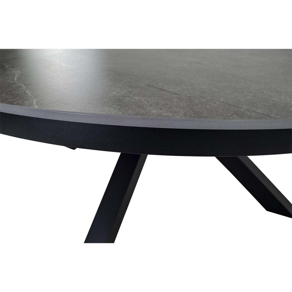 Lesli Living - Tuintafel Davos - Grijs - Ø158cm