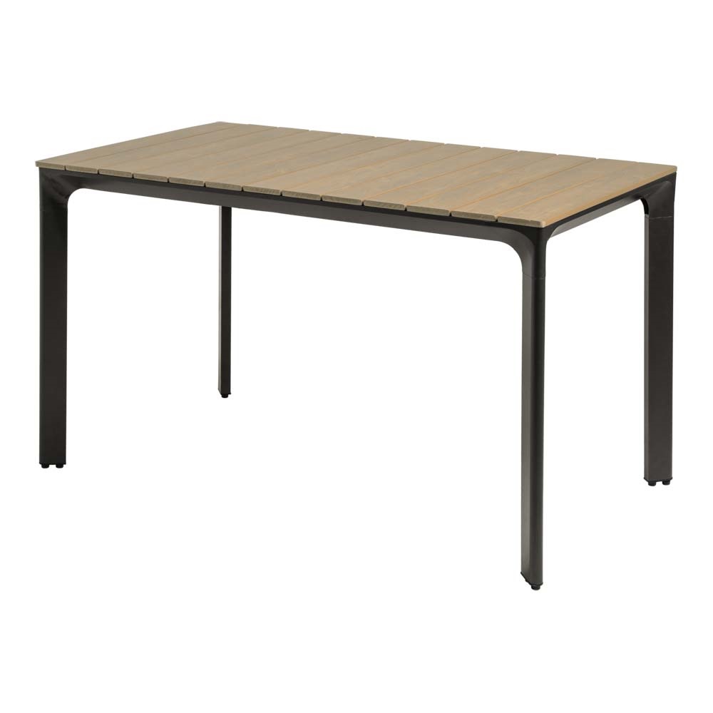 Lesli Living - Tuintafel Arezzo - Antraciet - 130x70x74cm