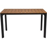 Lesli Living - Tuintafel Arezzo - Antraciet - 130x70x74cm