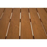 Lesli Living - Tuintafel Arezzo - Antraciet - 130x70x74cm