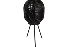 Lesli Living - Lantaarn Macy - Zwart - Ø32x66cm