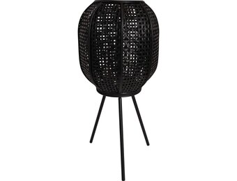 Lesli Living - Lantaarn Macy - Zwart - Ø32x66cm