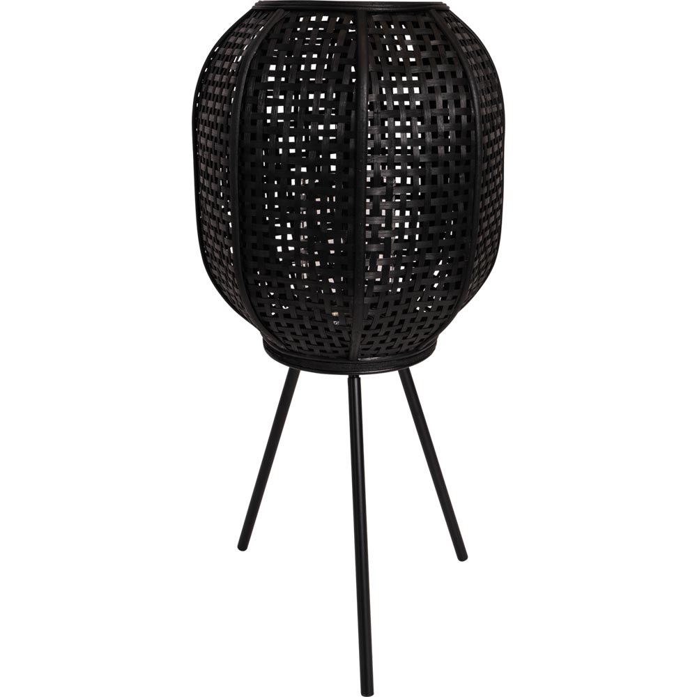 Lesli Living - Lantaarn Macy - Zwart - Ø32x66cm