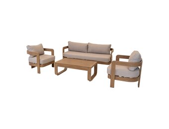 Lesli Living - Loungebank Mylo - Beige - 185x72,5x66cm