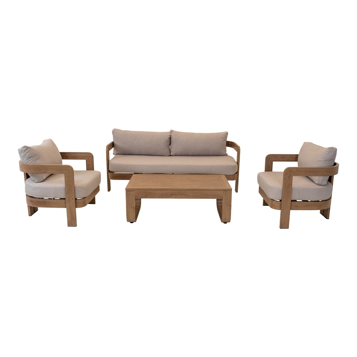 Lesli Living - Loungebank Mylo - Beige - 185x72,5x66cm
