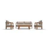 Lesli Living - Loungebank Mylo - Beige - 185x72,5x66cm