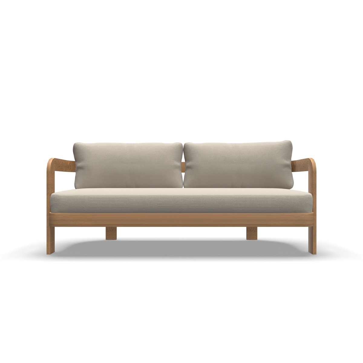 Lesli Living - Loungebank Mylo - Beige - 185x72,5x66cm