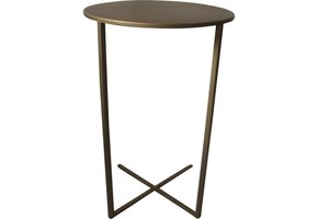 Lesli Living - Tuintafel Xavi - Goud - Ø35x60cm