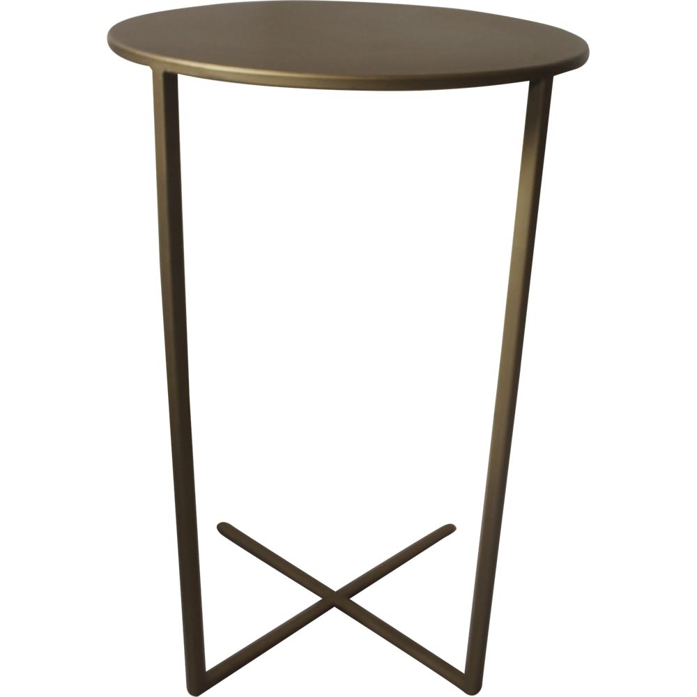 Lesli Living - Tuintafel Xavi - Goud - Ø35x60cm