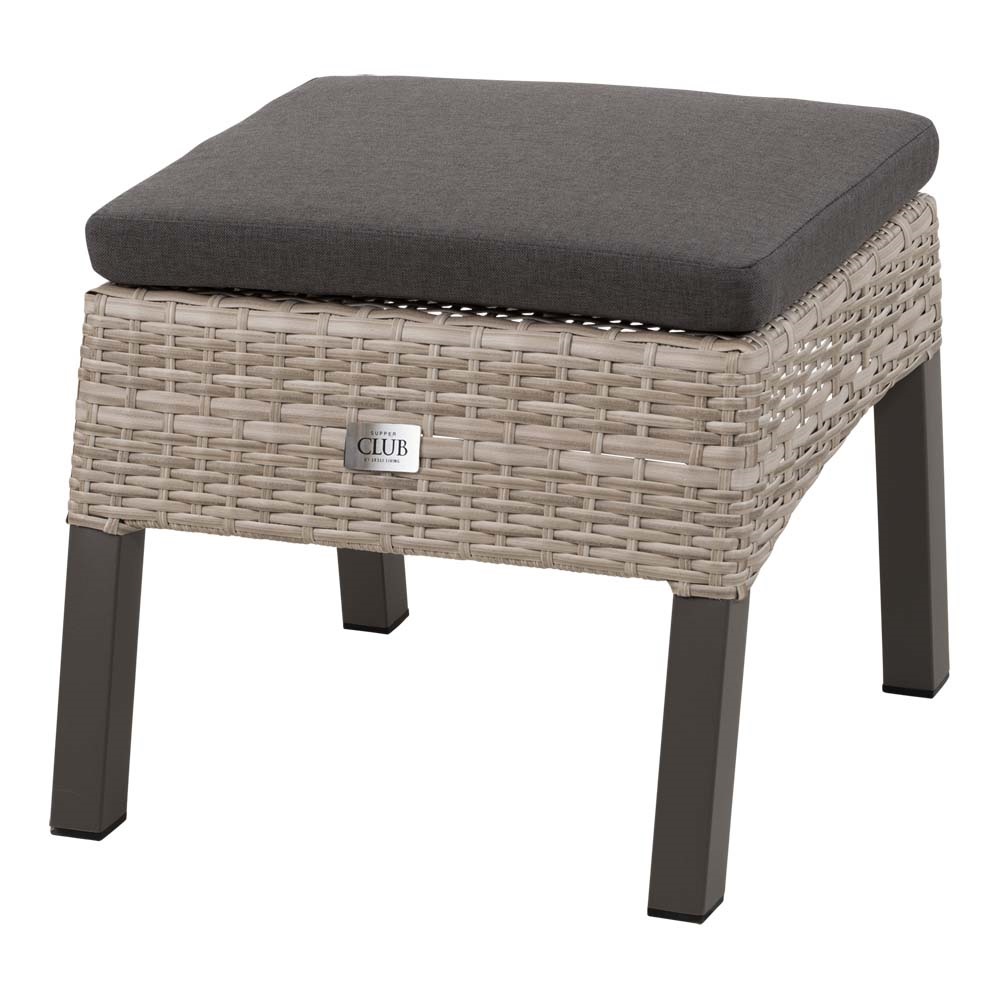 Lesli Living - Voetenbank Treviso - Taupe - 53x54x39cm