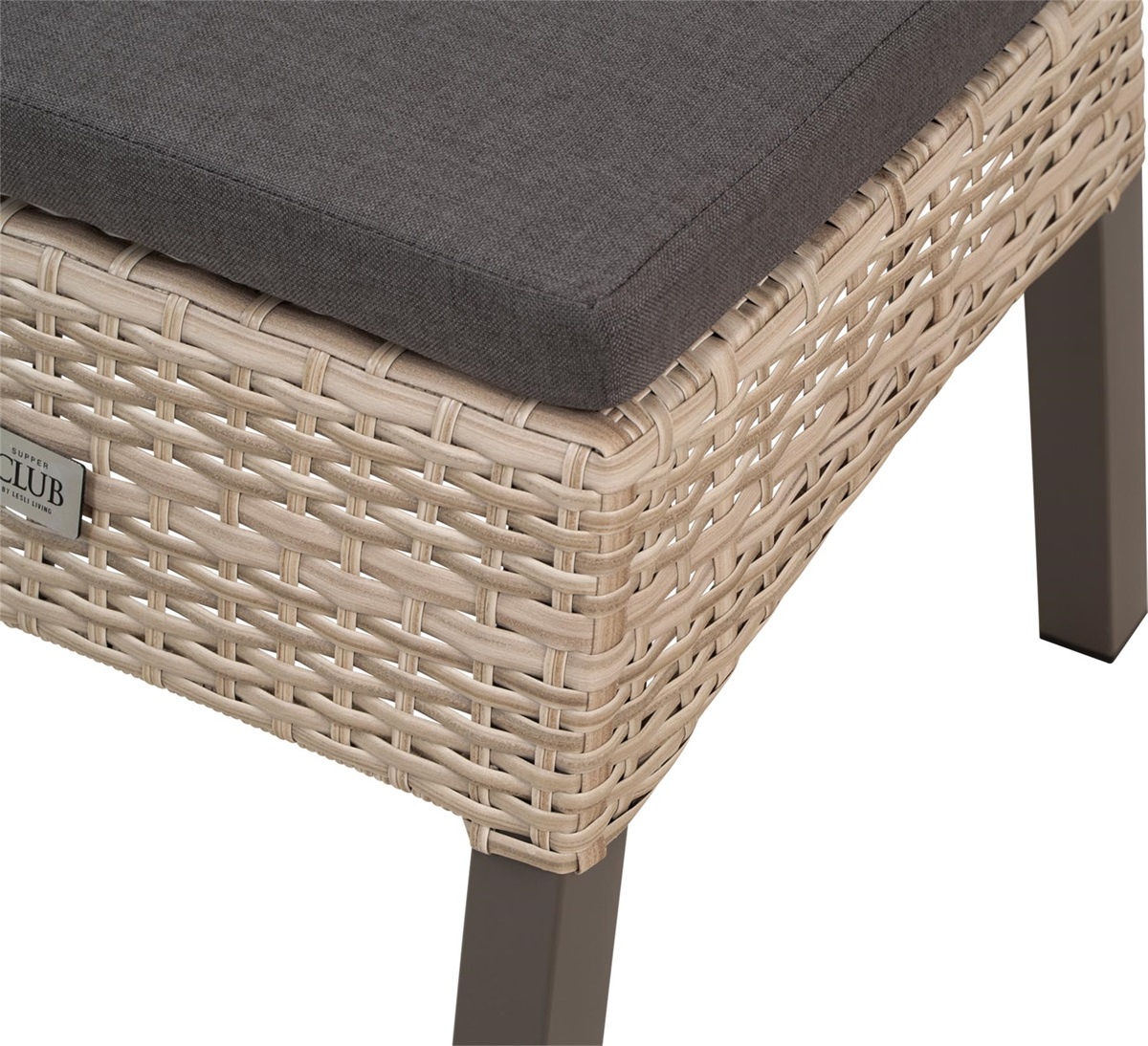 Lesli Living - Voetenbank Treviso - Taupe - 53x54x39cm