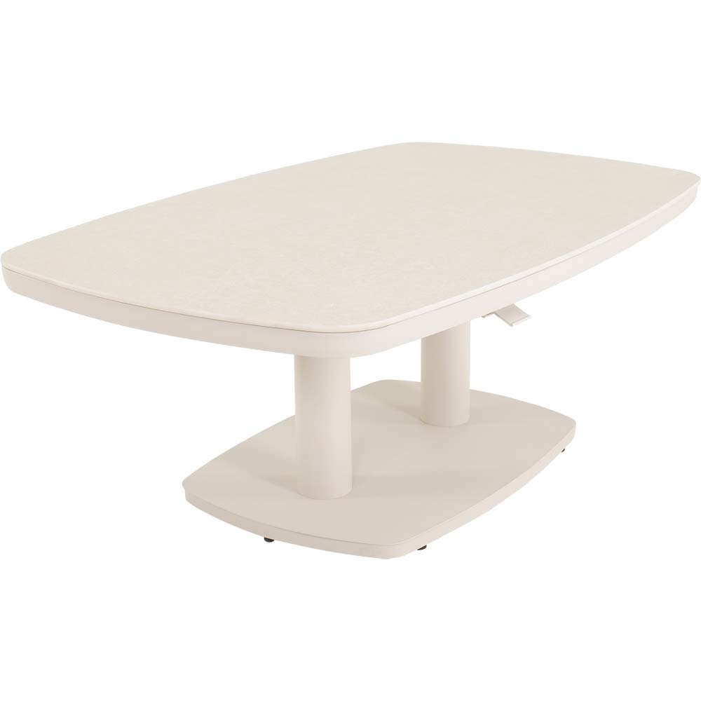 Lesli Living - Tuintafel Geneva - Beige - 135x83cm
