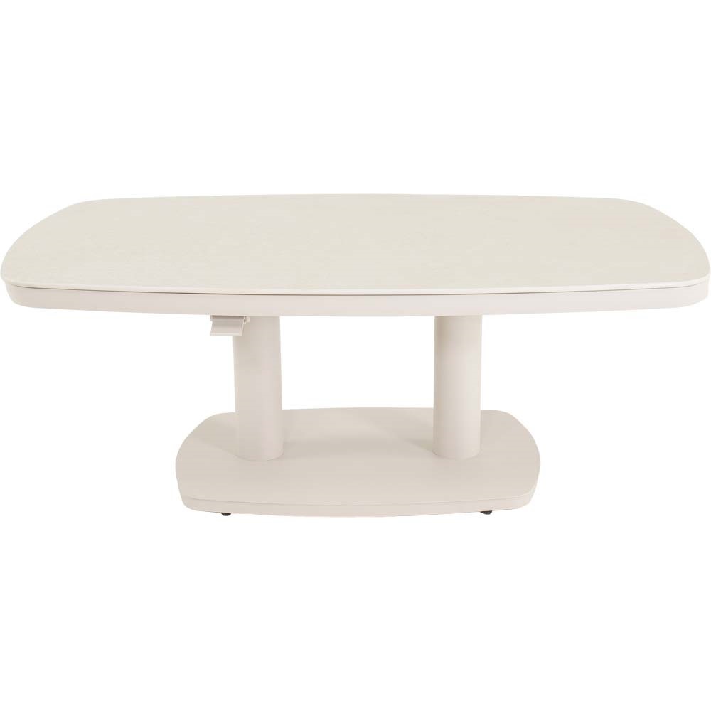 Lesli Living - Tuintafel Geneva - Beige - 135x83cm