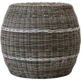 Lesli Living - Poef Laos - Beige - Ø46x40cm