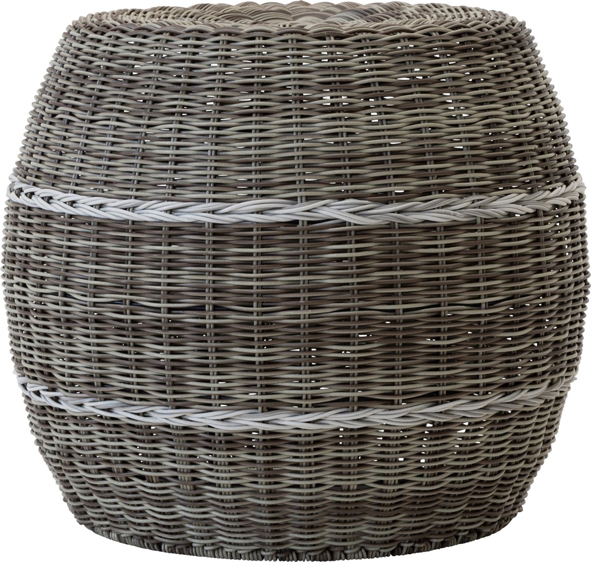 Lesli Living - Poef Laos - Beige - Ø46x40cm