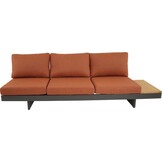 Lesli Living - Loungebank Barbados - Rood - 245x71x70cm