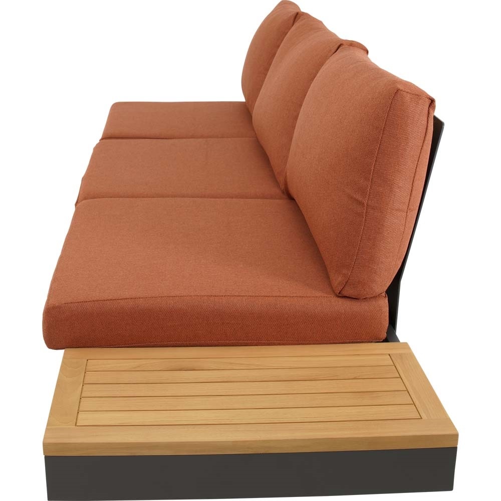 Lesli Living - Loungebank Barbados - Rood - 245x71x70cm