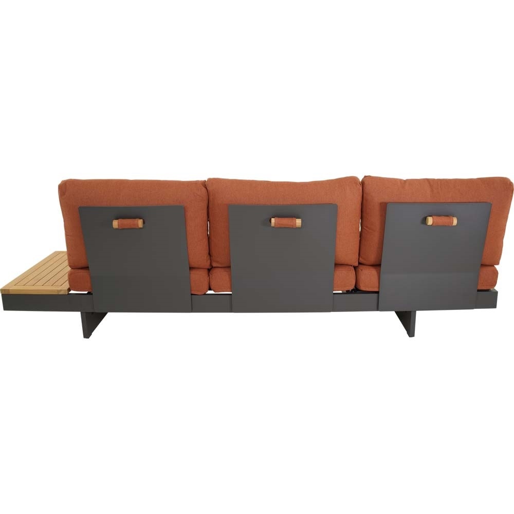 Lesli Living - Loungebank Barbados - Rood - 245x71x70cm