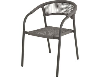 Lesli Living - Bistrostoel Nagano - Grijs - 56x63x78cm