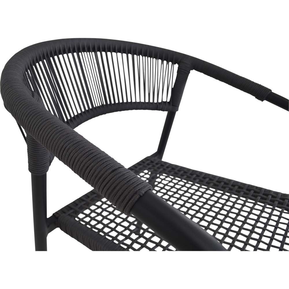 Lesli Living - Bistrostoel Nagano - Grijs - 56x63x78cm