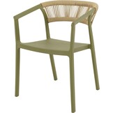 Lesli Living - Bistrostoel Terrasa - Groen - 56x55x74,5cm