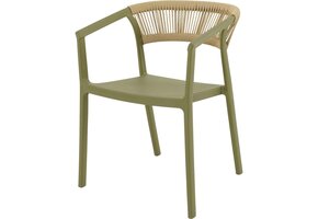 Lesli Living - Bistrostoel Terrasa - Groen - 56x55x74,5cm
