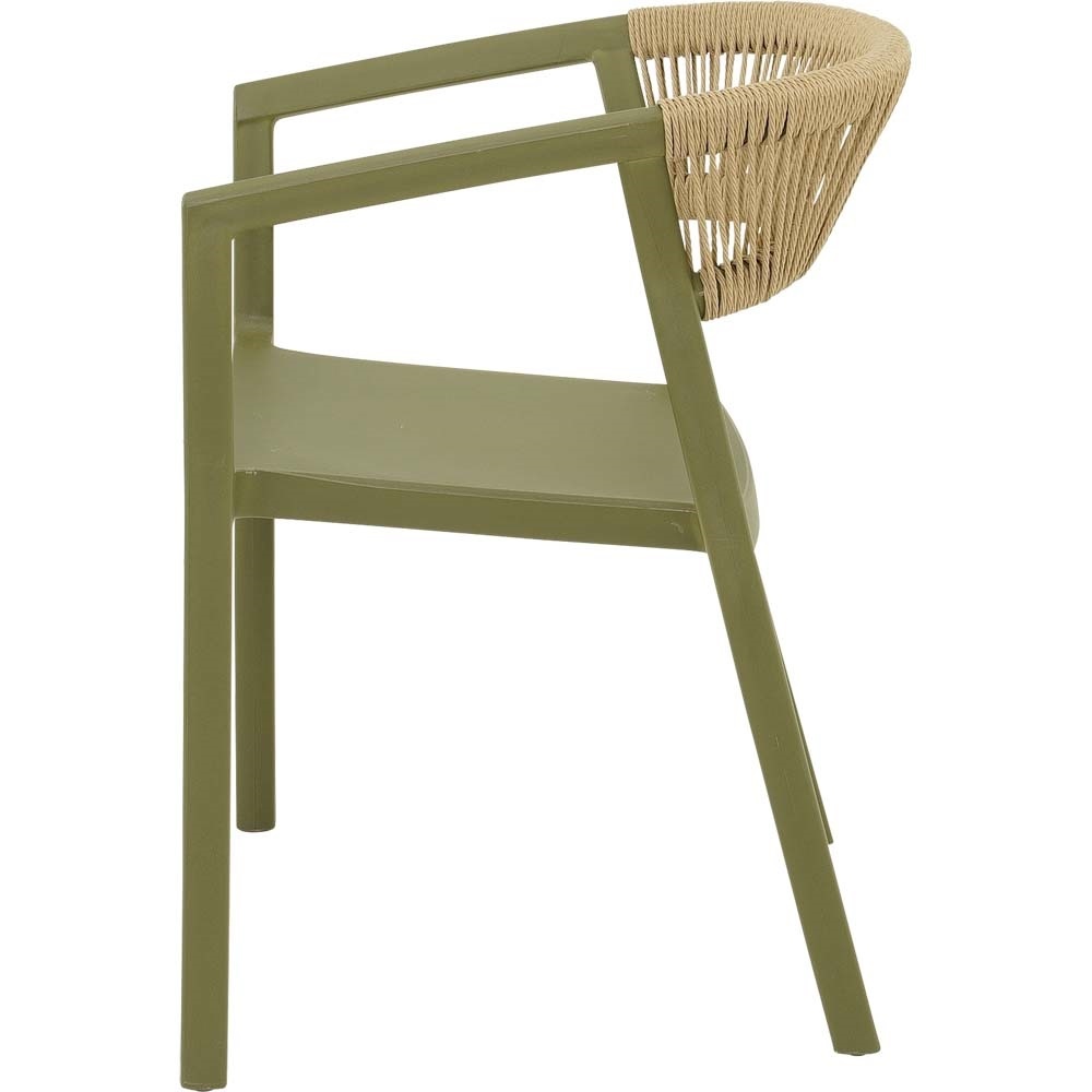 Lesli Living - Bistrostoel Terrasa - Groen - 56x55x74,5cm