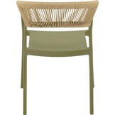 Lesli Living - Bistrostoel Terrasa - Groen - 56x55x74,5cm