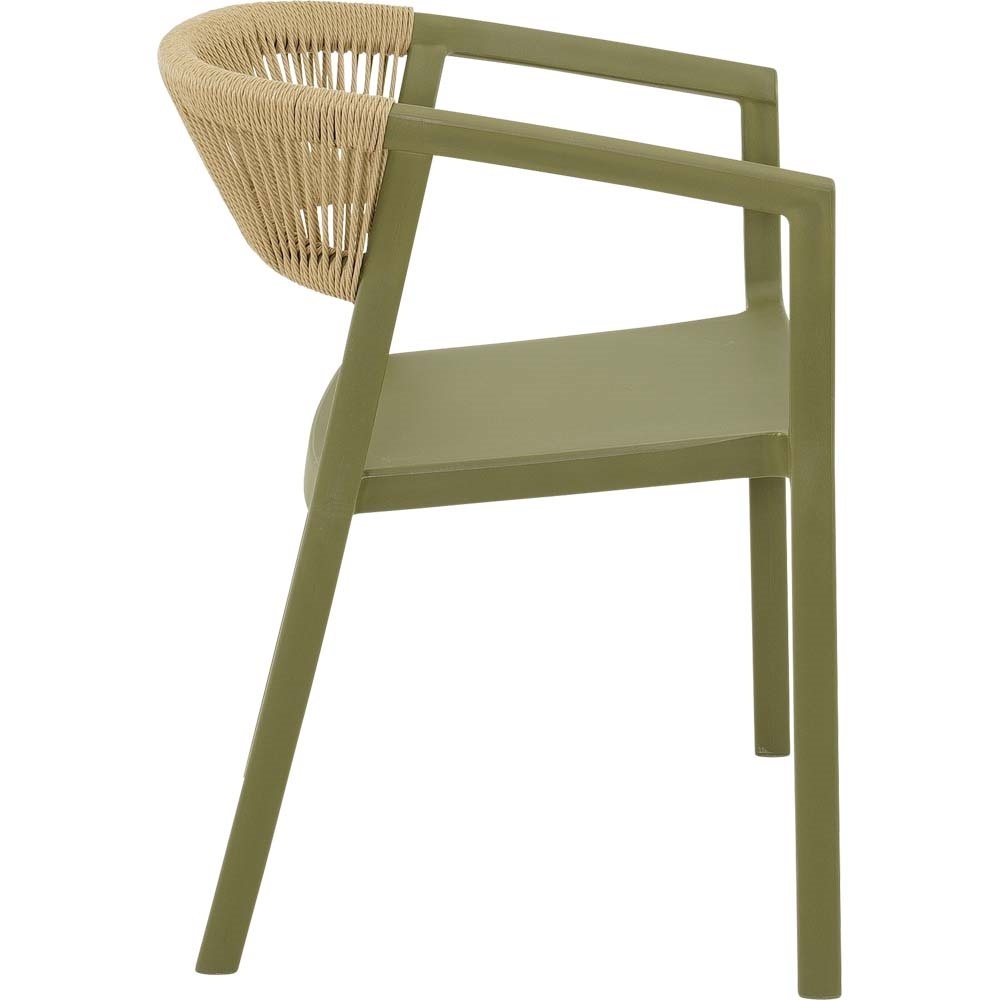 Lesli Living - Bistrostoel Terrasa - Groen - 56x55x74,5cm