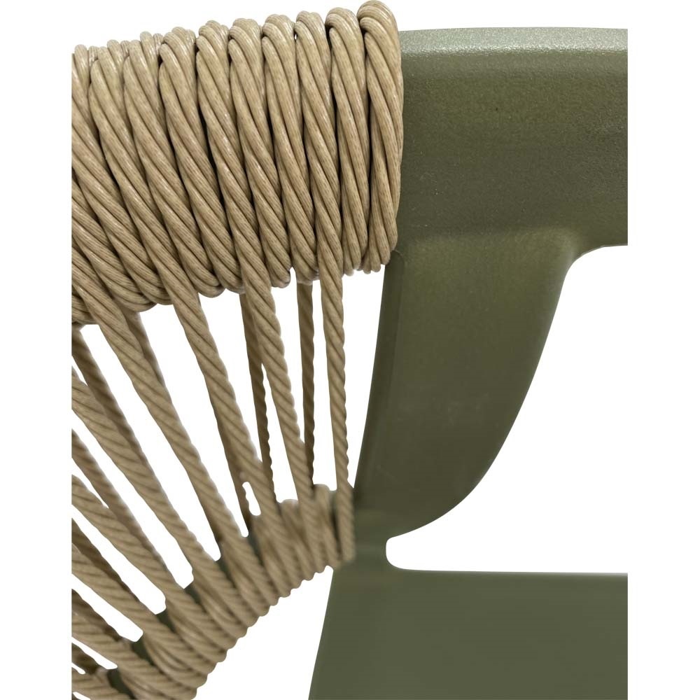 Lesli Living - Bistrostoel Terrasa - Groen - 56x55x74,5cm