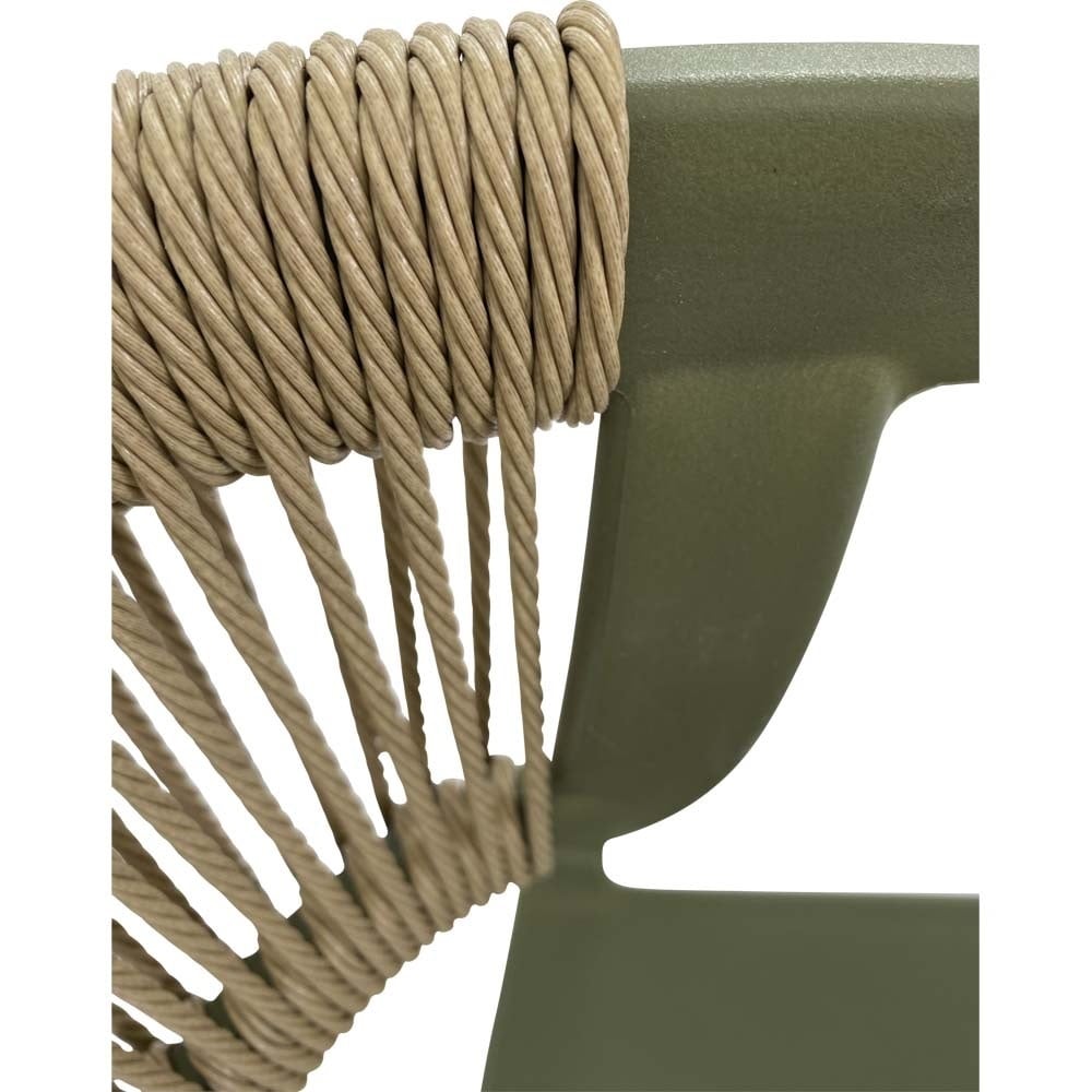 Lesli Living - Bistrostoel Terrasa - Groen - 56x55x74,5cm