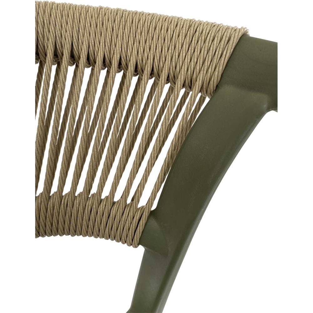 Lesli Living - Bistrostoel Terrasa - Groen - 56x55x74,5cm