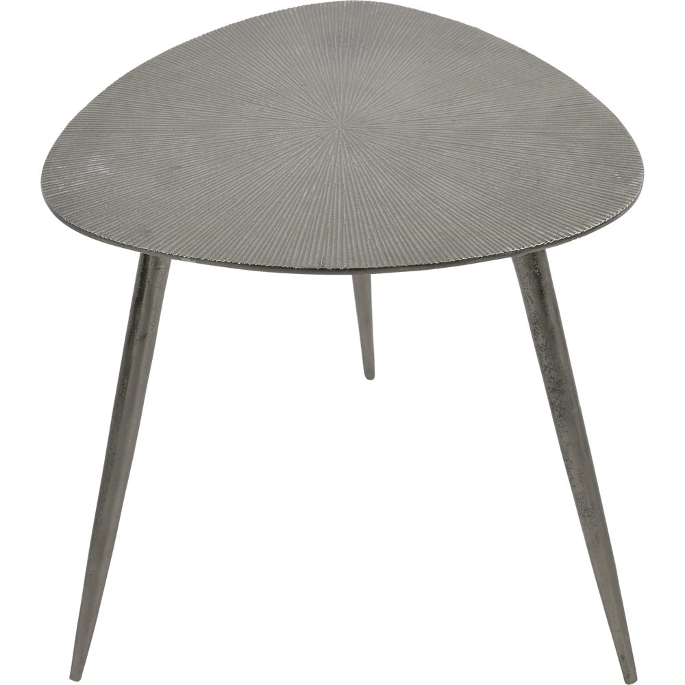 Lesli Living - Tuintafel Shine - Zilver - 42x42x42cm