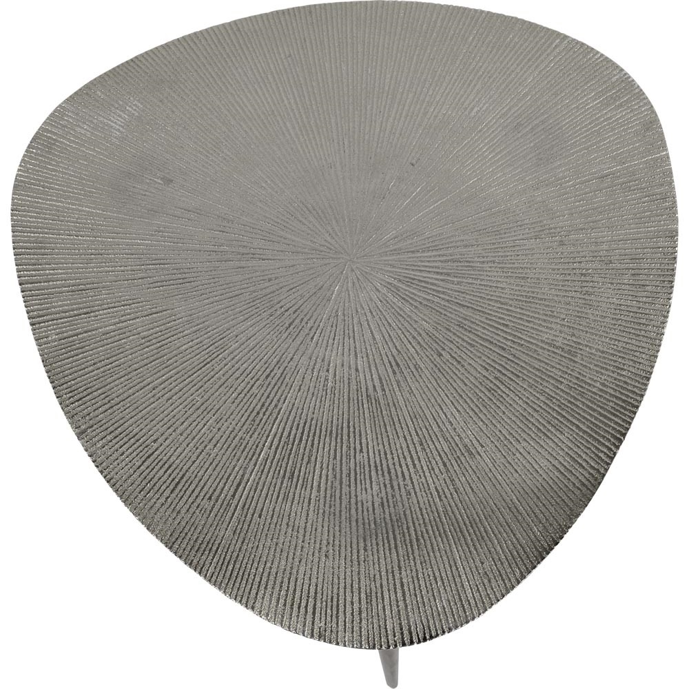 Lesli Living - Tuintafel Shine - Zilver - 42x42x42cm