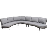 Lesli Living - Loungebank Durban - Antraciet - 172x108x67,5cm