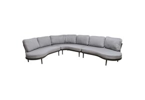 Lesli Living - Loungebank Durban - Antraciet - 172x108x67,5cm