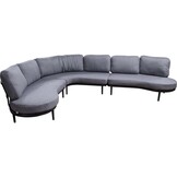 Lesli Living - Loungebank Durban - Antraciet - 172x108x67,5cm
