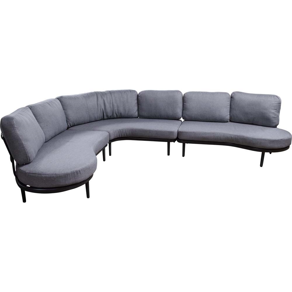 Lesli Living - Loungebank Durban - Antraciet - 172x108x67,5cm