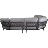 Lesli Living - Loungebank Durban - Antraciet - 172x108x67,5cm