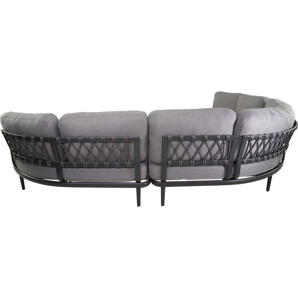 Lesli Living - Loungebank Durban - Antraciet - 172x108x67,5cm