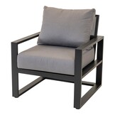 Lesli Living - Bistrostoel Tormenta - Grijs - 78x80x86cm