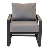 Lesli Living - Bistrostoel Tormenta - Grijs - 78x80x86cm