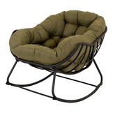 Lesli Living - Bistrostoel Cozy - Groen - 97x117x82cm