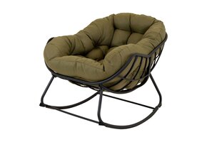 Lesli Living - Bistrostoel Cozy - Groen - 97x117x82cm