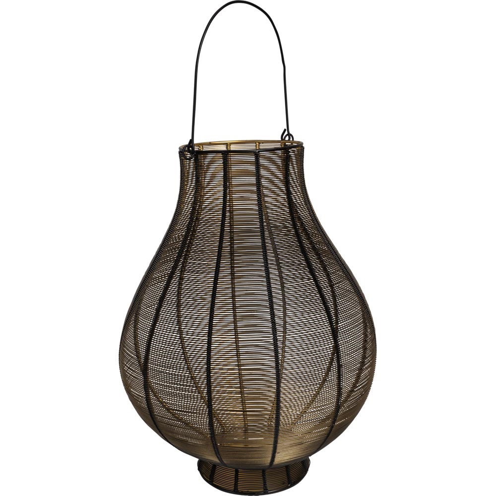 Lesli Living - Lantaarn Livia - Zwart - Ø20x25cm