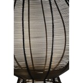 Lesli Living - Lantaarn Livia - Zwart - Ø20x25cm