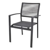 Lesli Living - Bistrostoel Vitolini - Grijs - 57x62x87cm