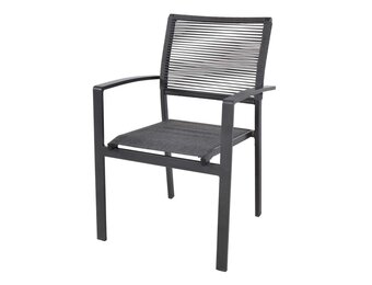 Lesli Living - Bistrostoel Vitolini - Grijs - 57x62x87cm