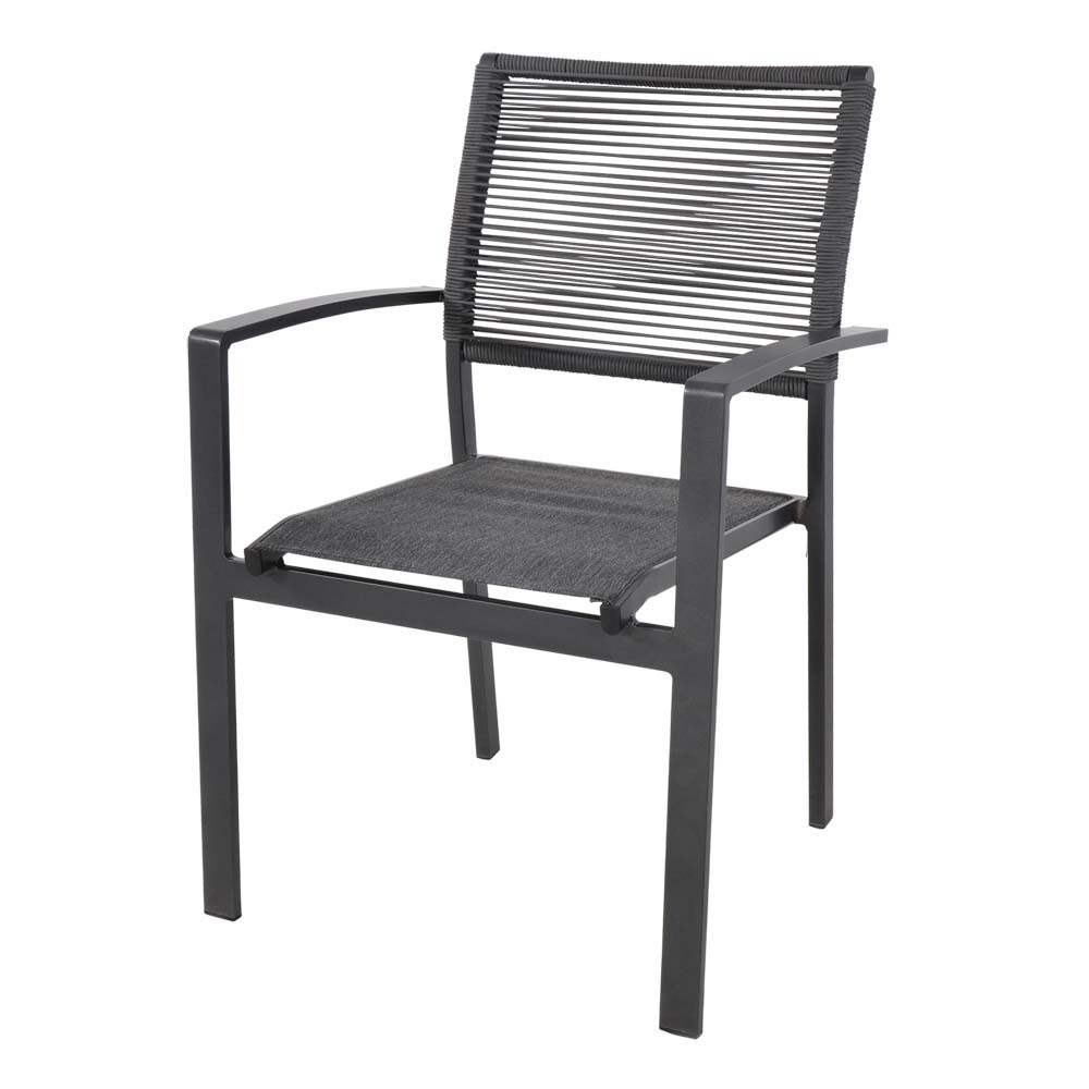 Lesli Living - Bistrostoel Vitolini - Grijs - 57x62x87cm