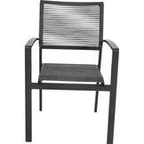 Lesli Living - Bistrostoel Vitolini - Grijs - 57x62x87cm